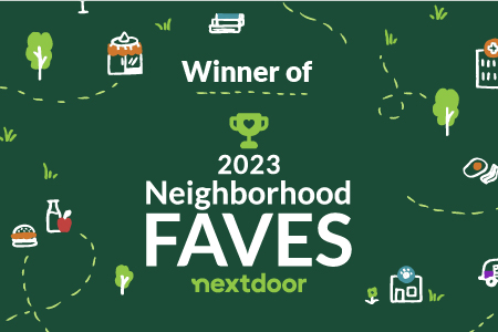 Winner of Nextdoor 2023 Neighborhood FAVES